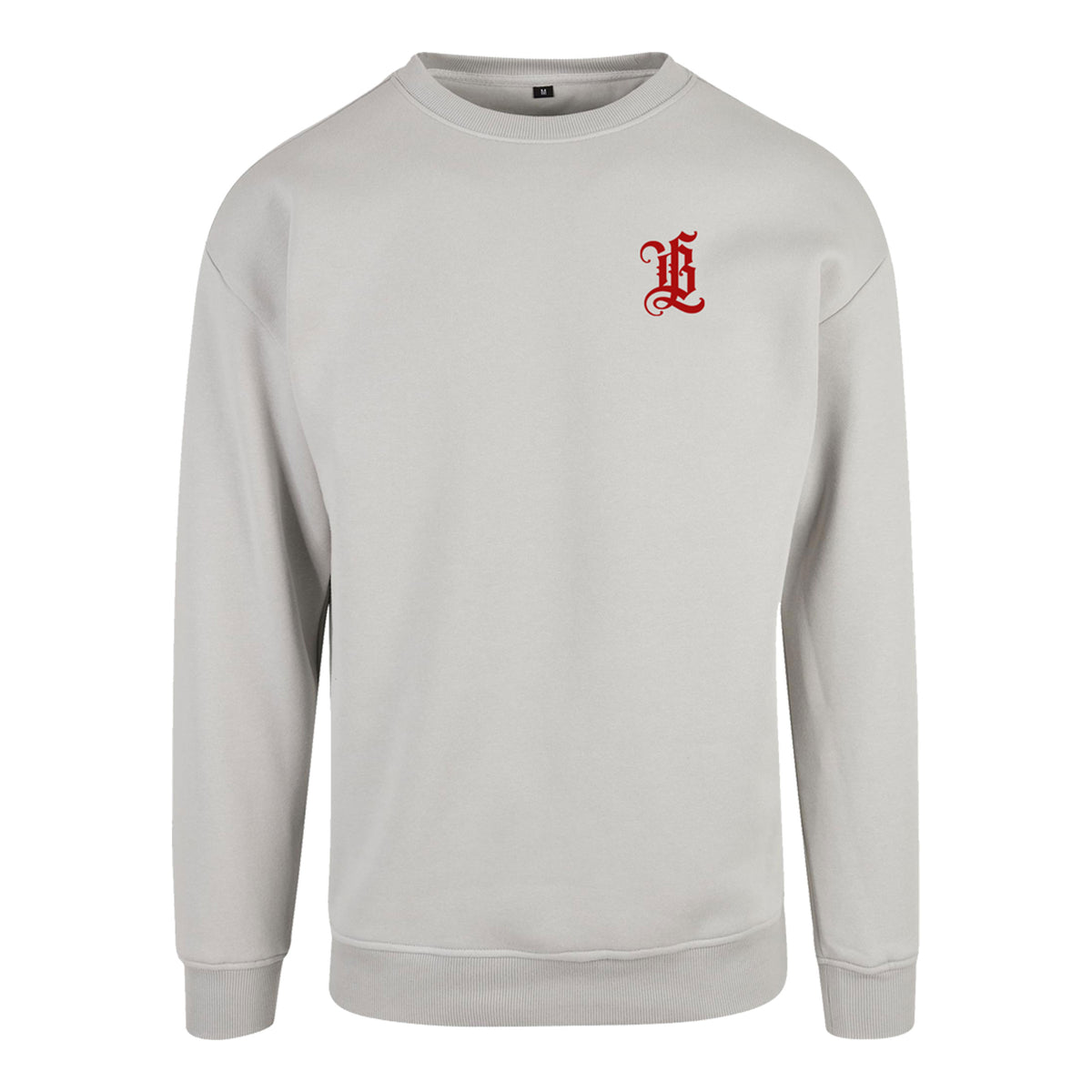 BL Monogram Crewneck, Lightgrey Sangre