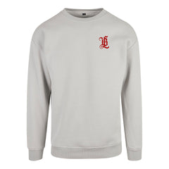 BL Monogram Crewneck, Lightgrey Sangre